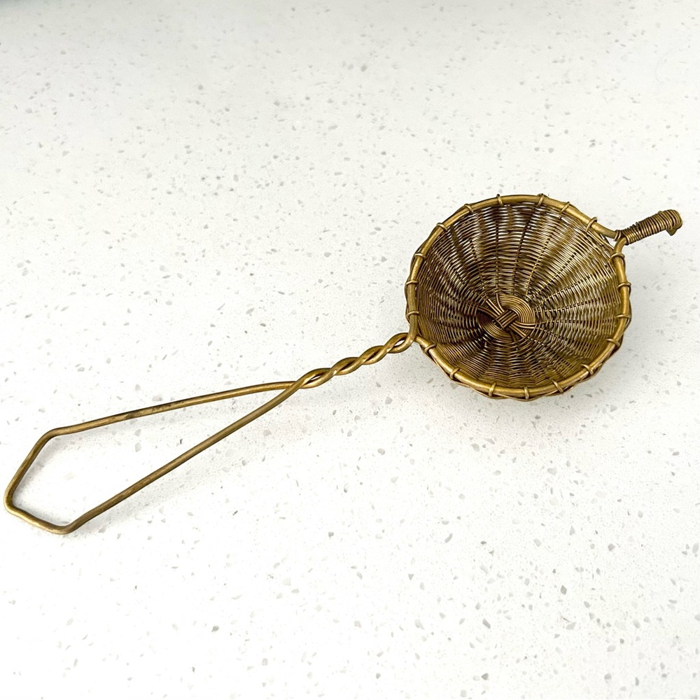 Brass Wire Tea Strainer Japan Japanese June Home Supply Contemporary Kitchen